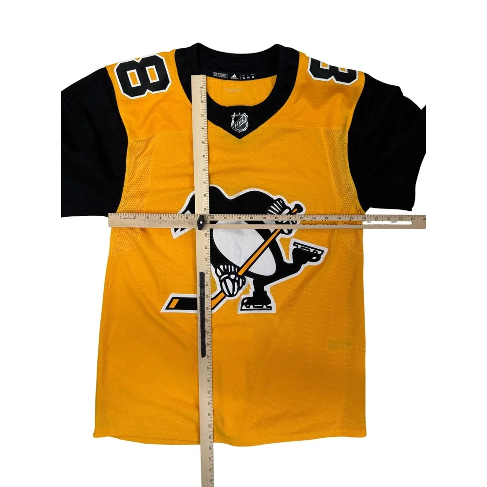 Adidas Pittsburgh Penguins Brian Dumoulin 8 Yellow Jersey Mens 46 Small